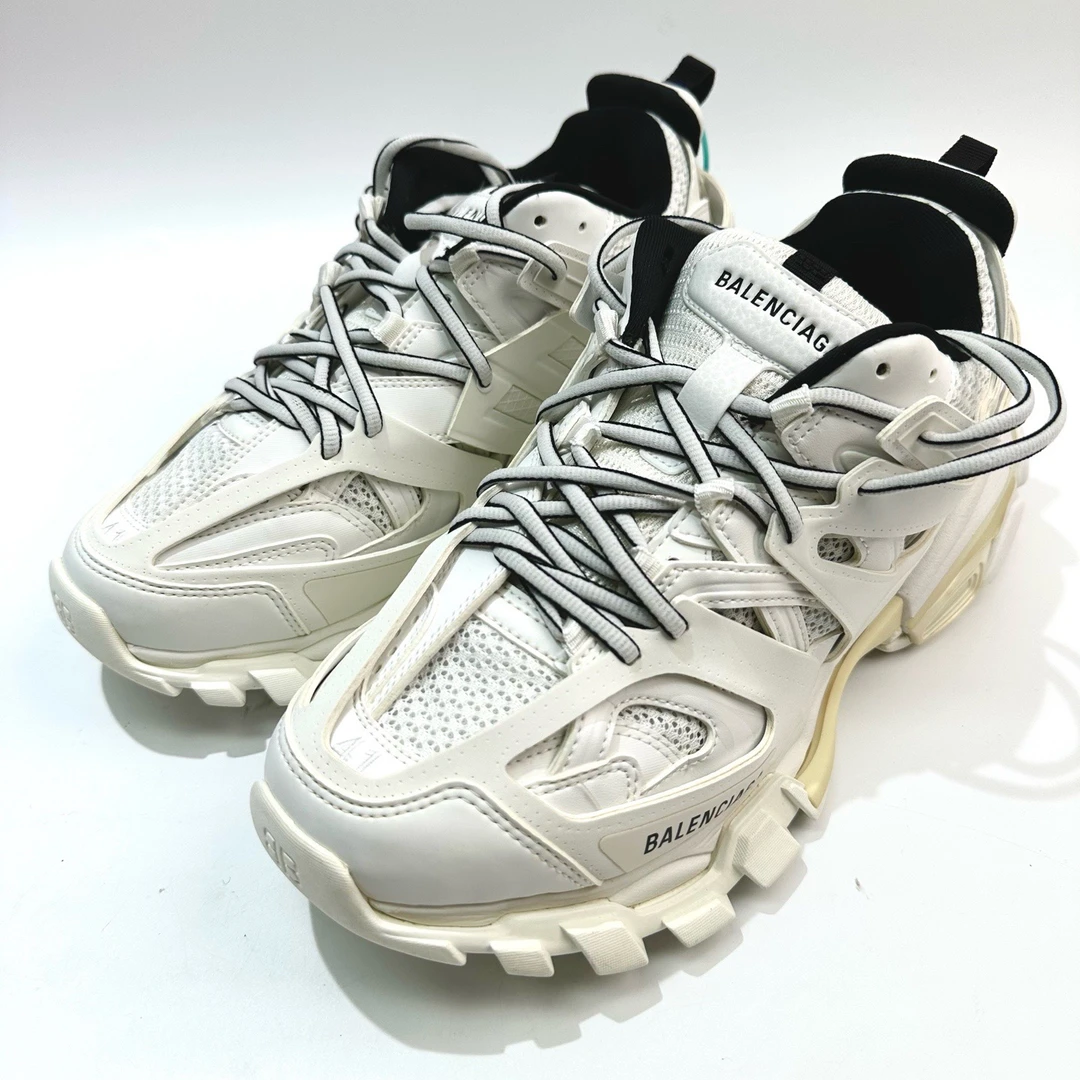 99新 Balenciaga/巴黎世家 41码 黑白色Track1.0老爹鞋bl0224