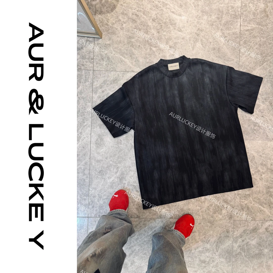 【罗马假日】艺术擦色肌理感设计款T恤！男女同款超百搭！3310