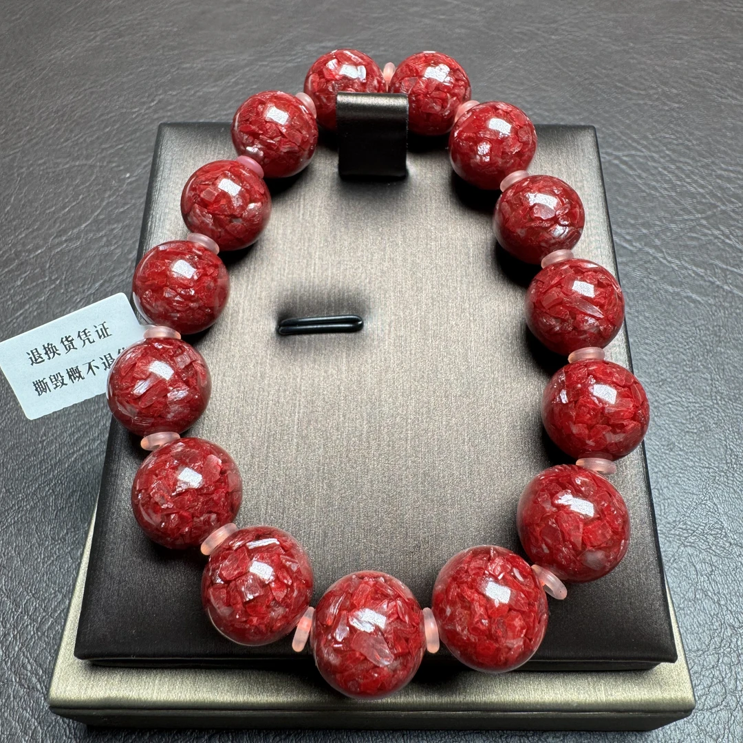 天然辰砂万山三号井-深井料-晶体14mm