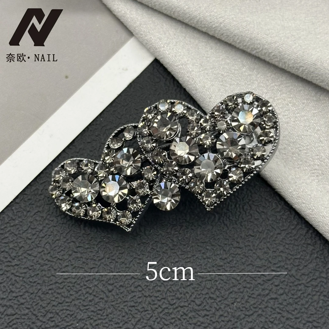 【NAIL·奈欧】设计师系列6057双心鸭嘴夹侧边夹简约时尚