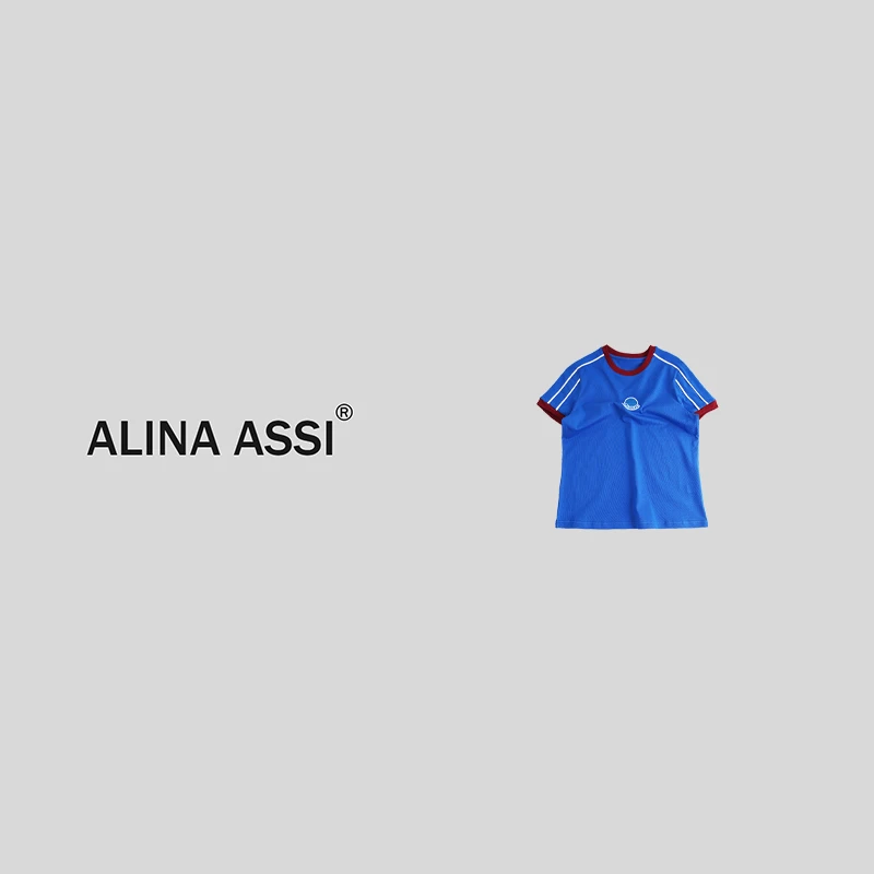 【楠楠】2025春夏新款百搭时尚T恤简约显瘦短袖上衣W331