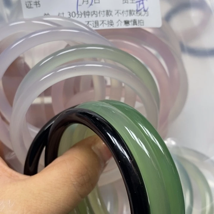 玛瑙/玉髓手镯合金敏**人