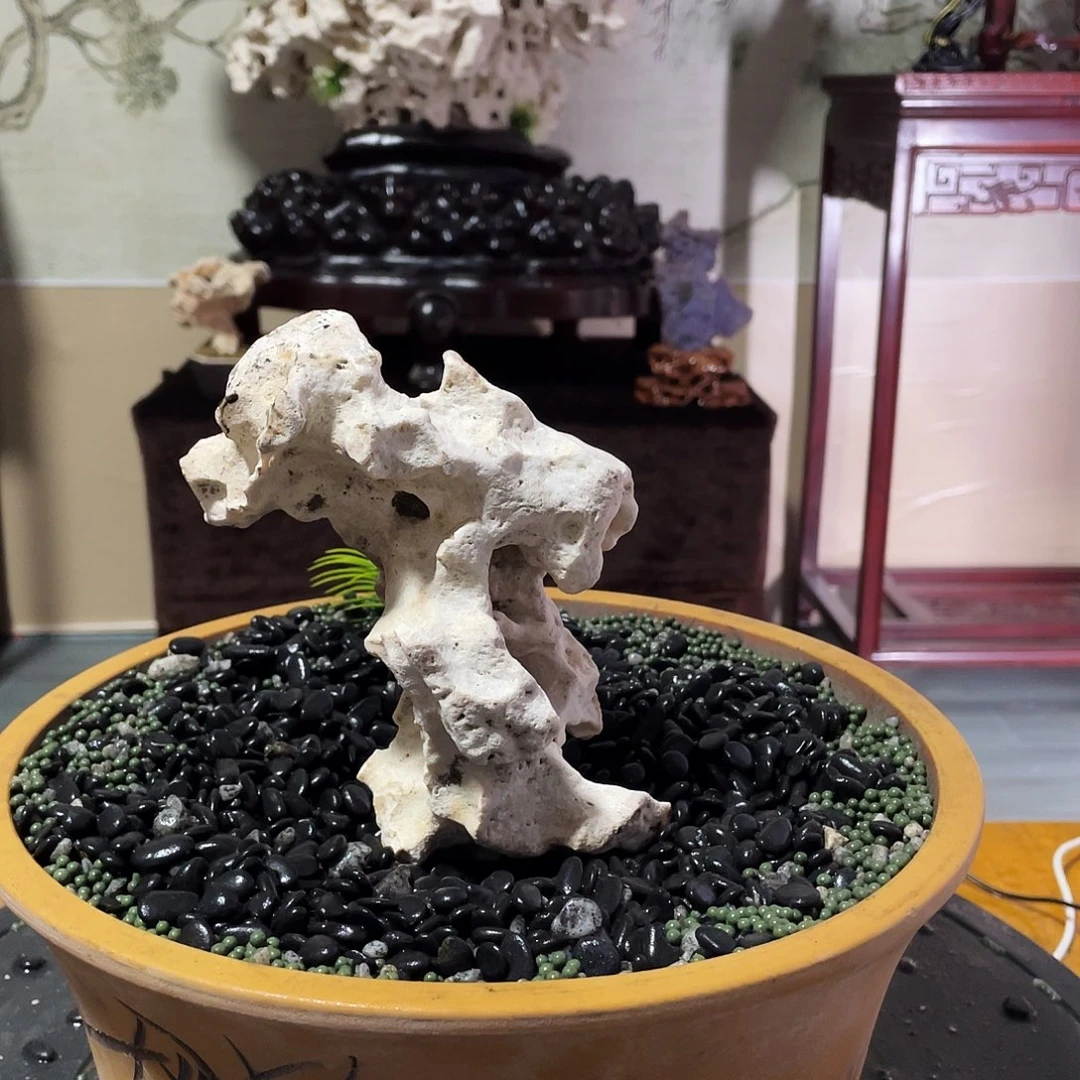 石材南***尔太湖石鱼缸盆景