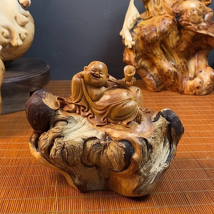 柏木（崖柏）弥勒佛