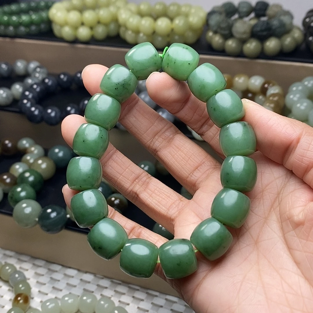 和田玉未镶嵌手链卡14