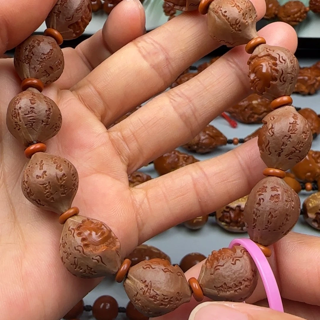 橄榄核手串/手链?****?1.5尺寸水晶核一念佛魔