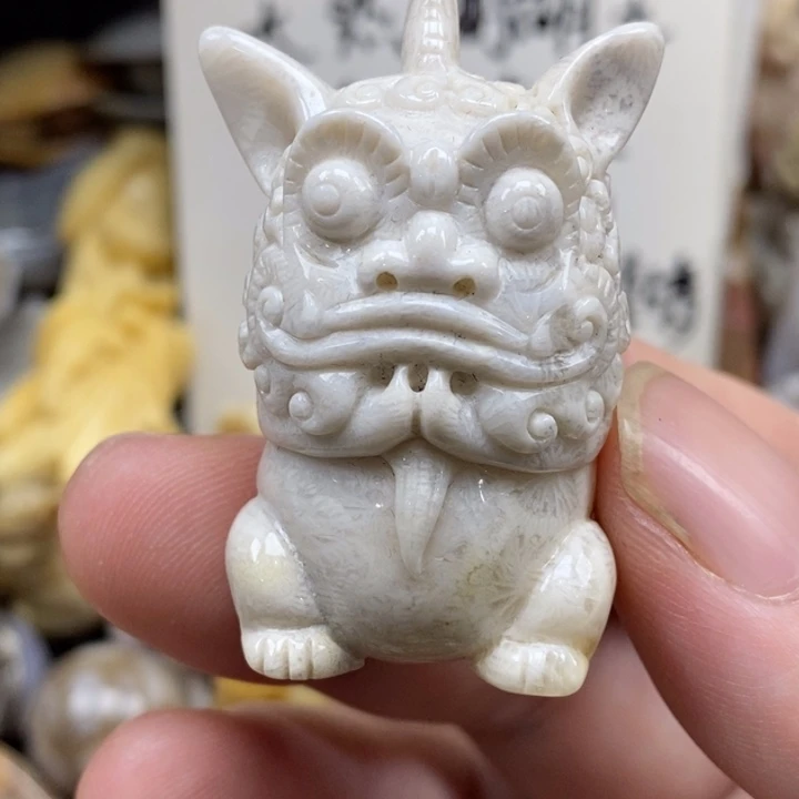硅化珊瑚（珊瑚玉）未镶嵌颈饰
