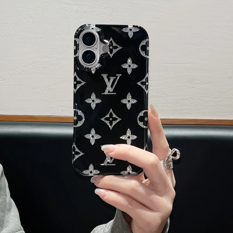 闪粉老花适用iPhone16promax手机壳苹果15高级感14潮牌13奢华高档