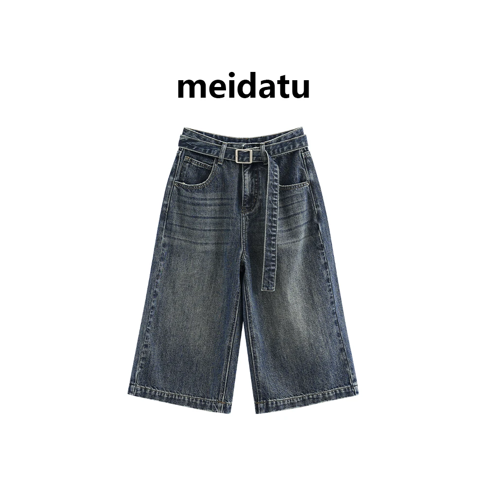 （自在牛仔）美式复古直筒七分牛仔裤（小个子版）CZ235-Q