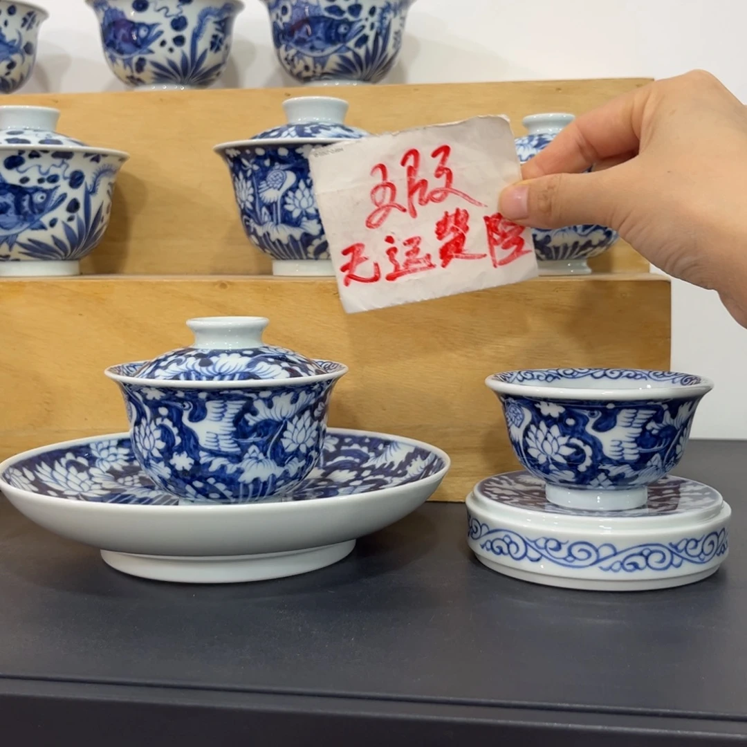 青花仿元一鹭连科