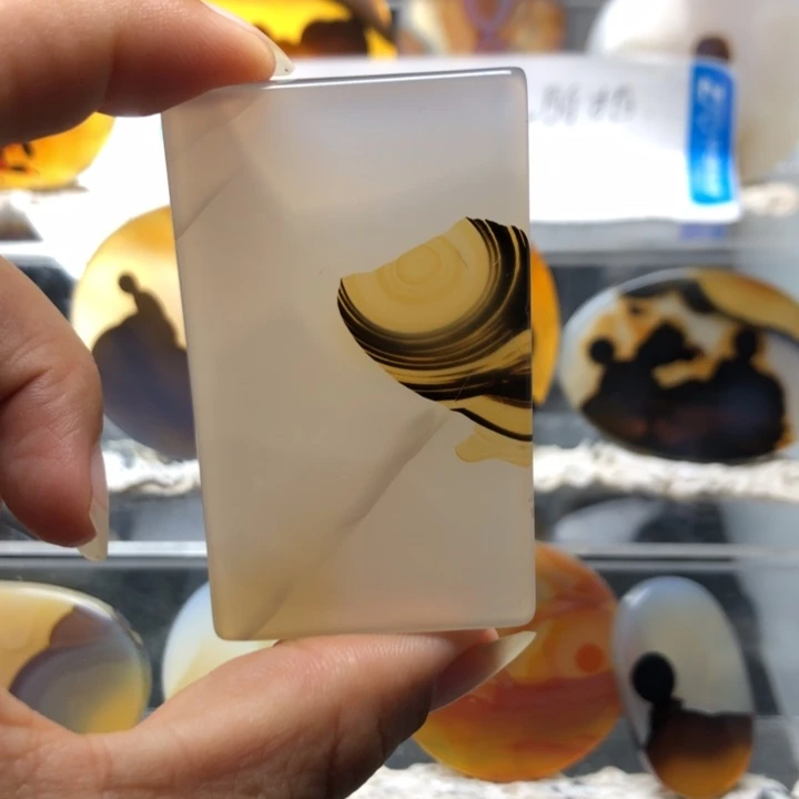 合金玛瑙/玉髓珠宝奇石59有瑕