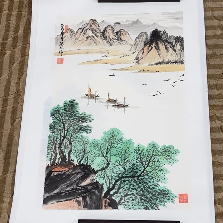 国画花鸟等多种鸟类和