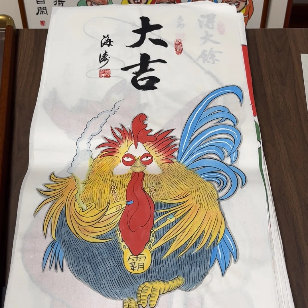 国画纯手绘禅意画作品