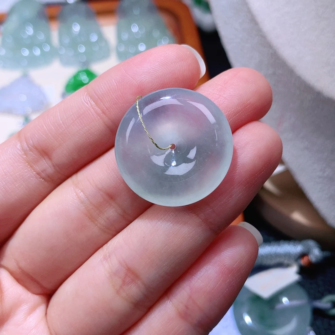 颈饰未镶嵌翡翠扣子25*5.8