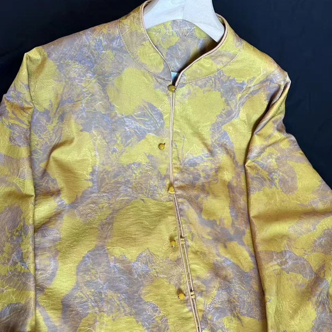 「金玉满堂」新中式国风复古立领盘扣减龄设计感气质上衣外套