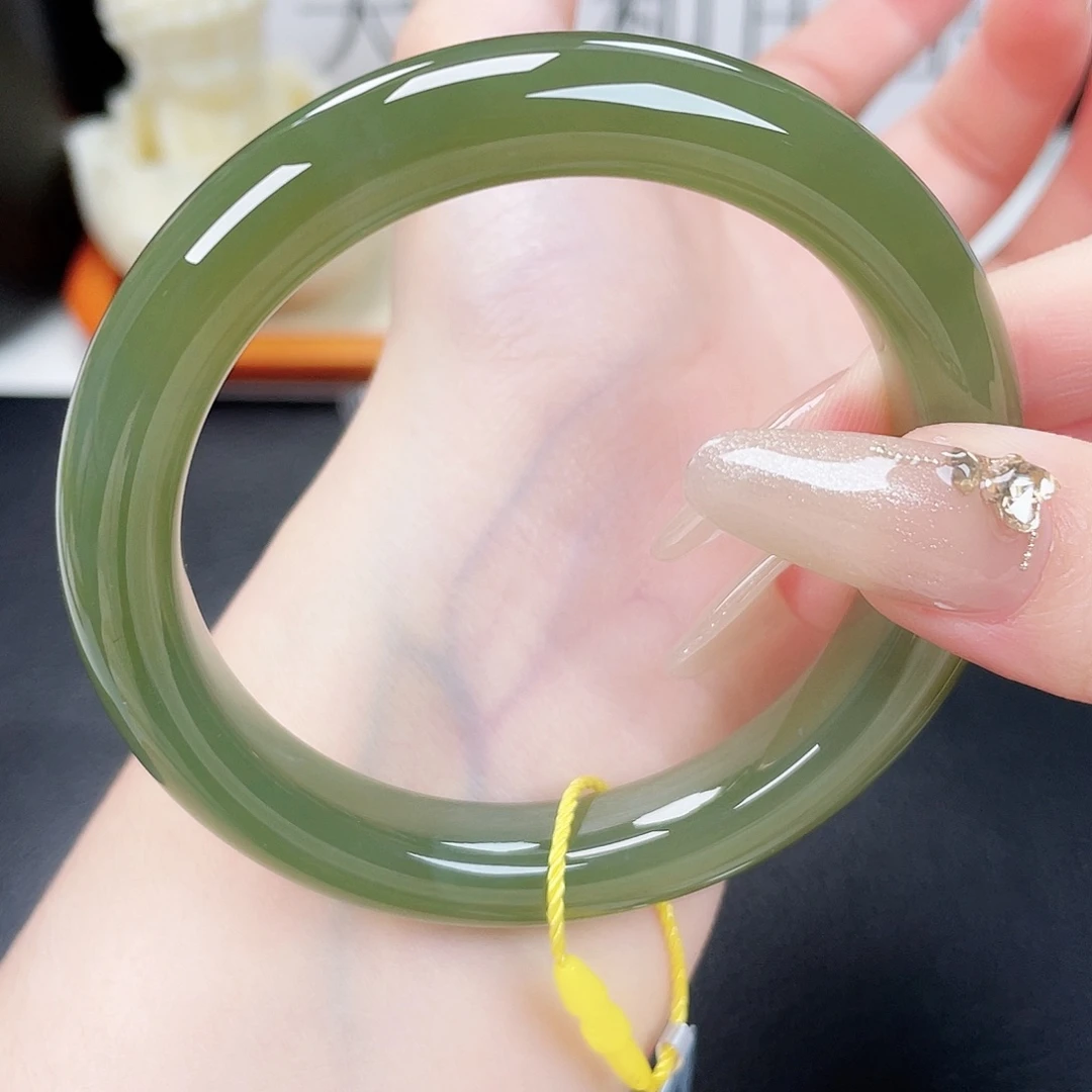 和田玉未镶嵌手镯5758