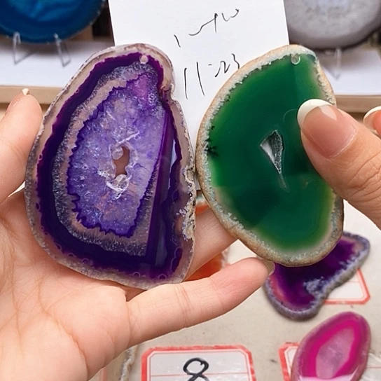 玛瑙/玉髓颈饰足银镀金镶嵌百***哥