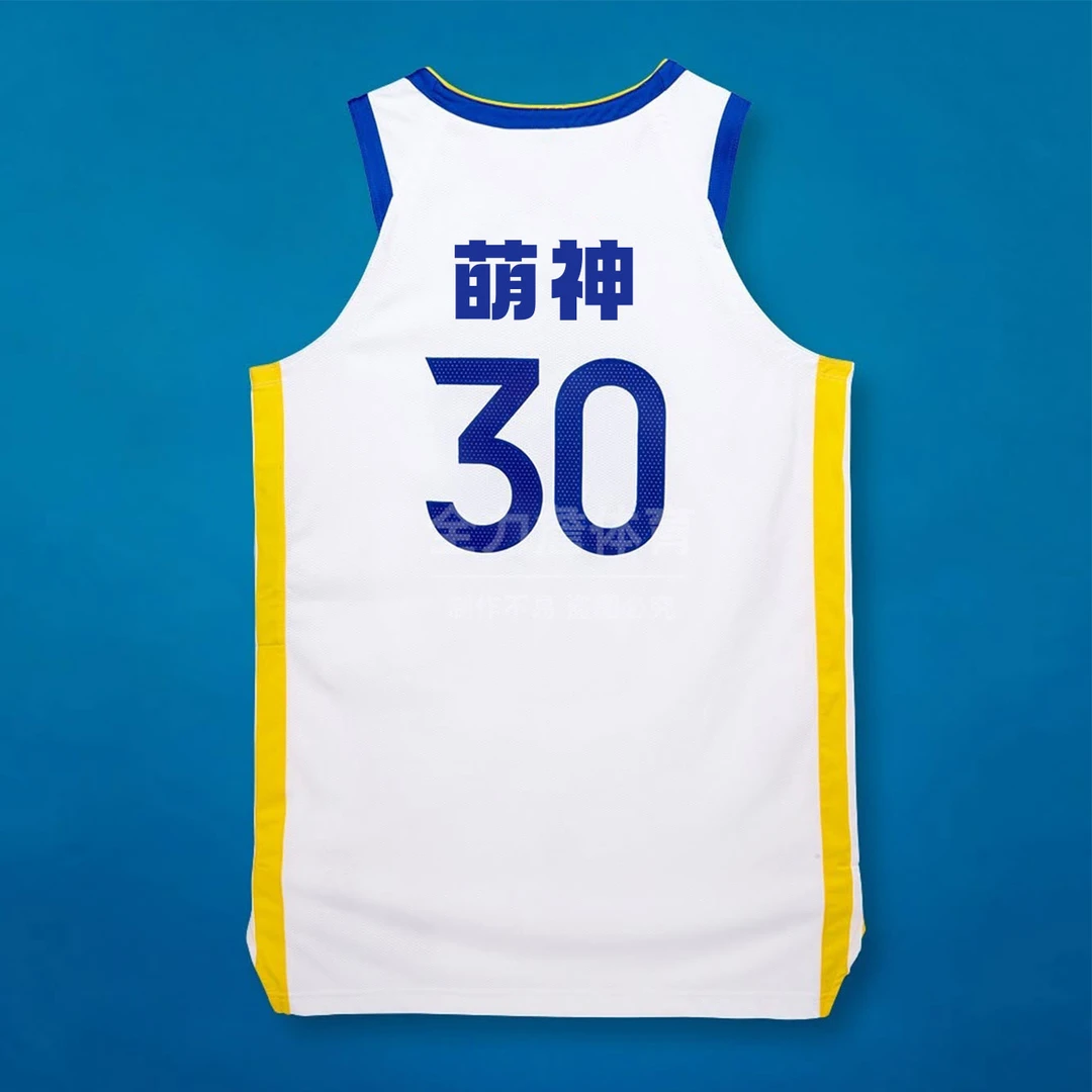 全力詹AU球衣定制高端刺绣蝴蝶肩蝴蝶肩球员版美式金州DIY比赛