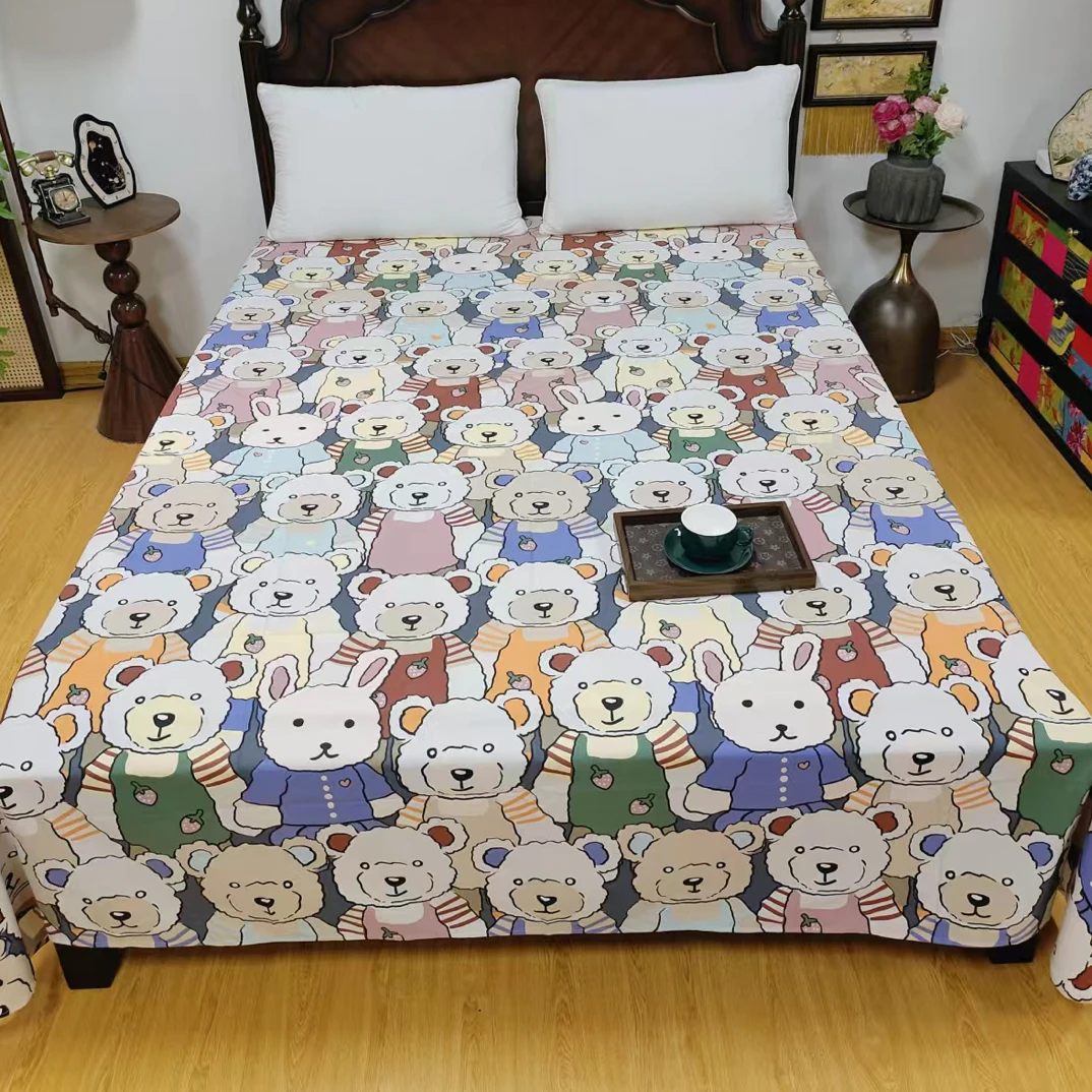 鱼骨棉纯棉加厚凉席单床单245*250微瑕～G270