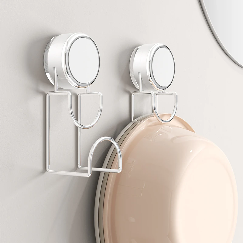 吸盘脸盆架免打孔壁挂式家用卫生间脸盆置物架浴室挂盆子收纳神器