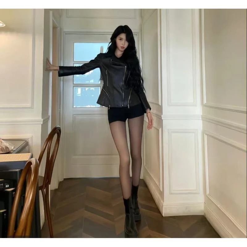 【400g媛媛专享】单层超厚绒水光黑透肤高腰厚款女显瘦一条过冬-1