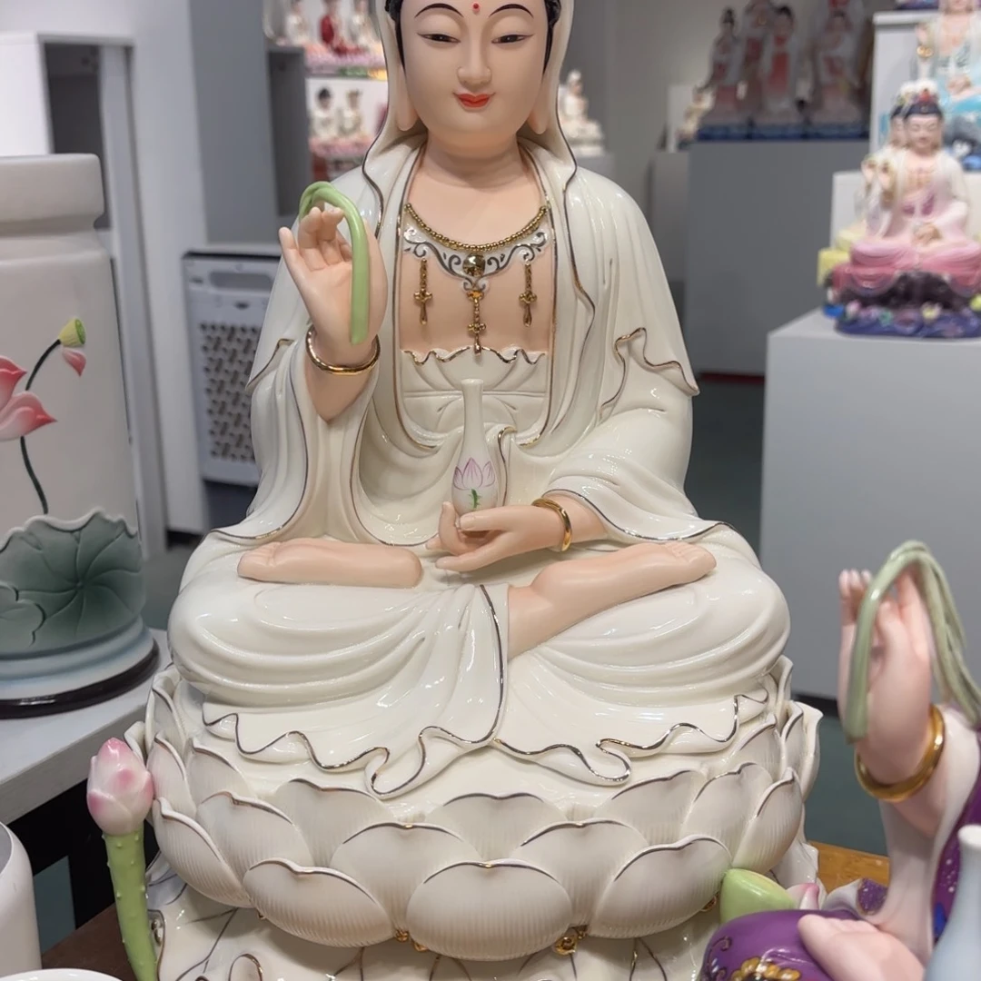 摆件瓷摆件观音16