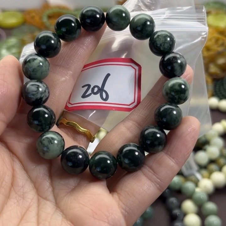 蛇纹石玉未镶嵌手链