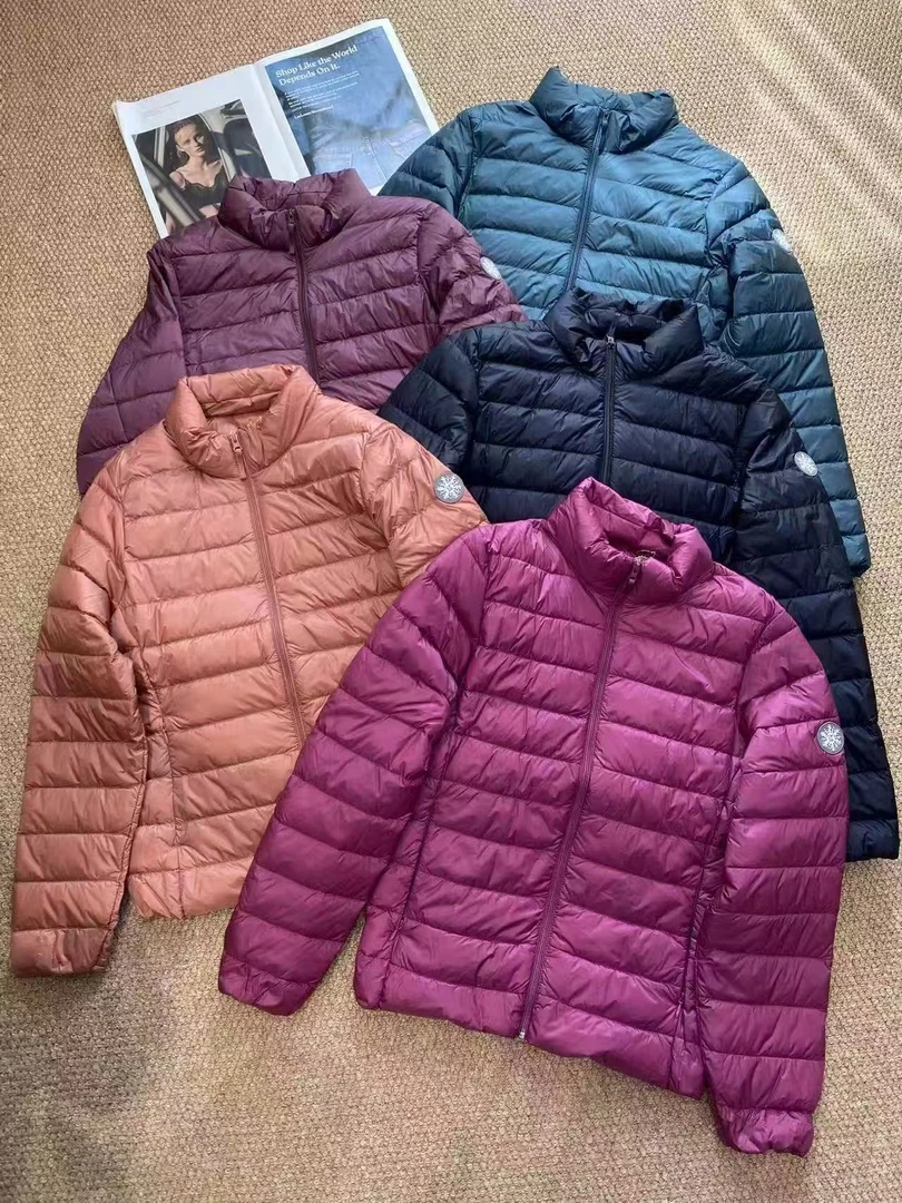 女款户外厚度立领纯色冬季女款薄款厚款运动