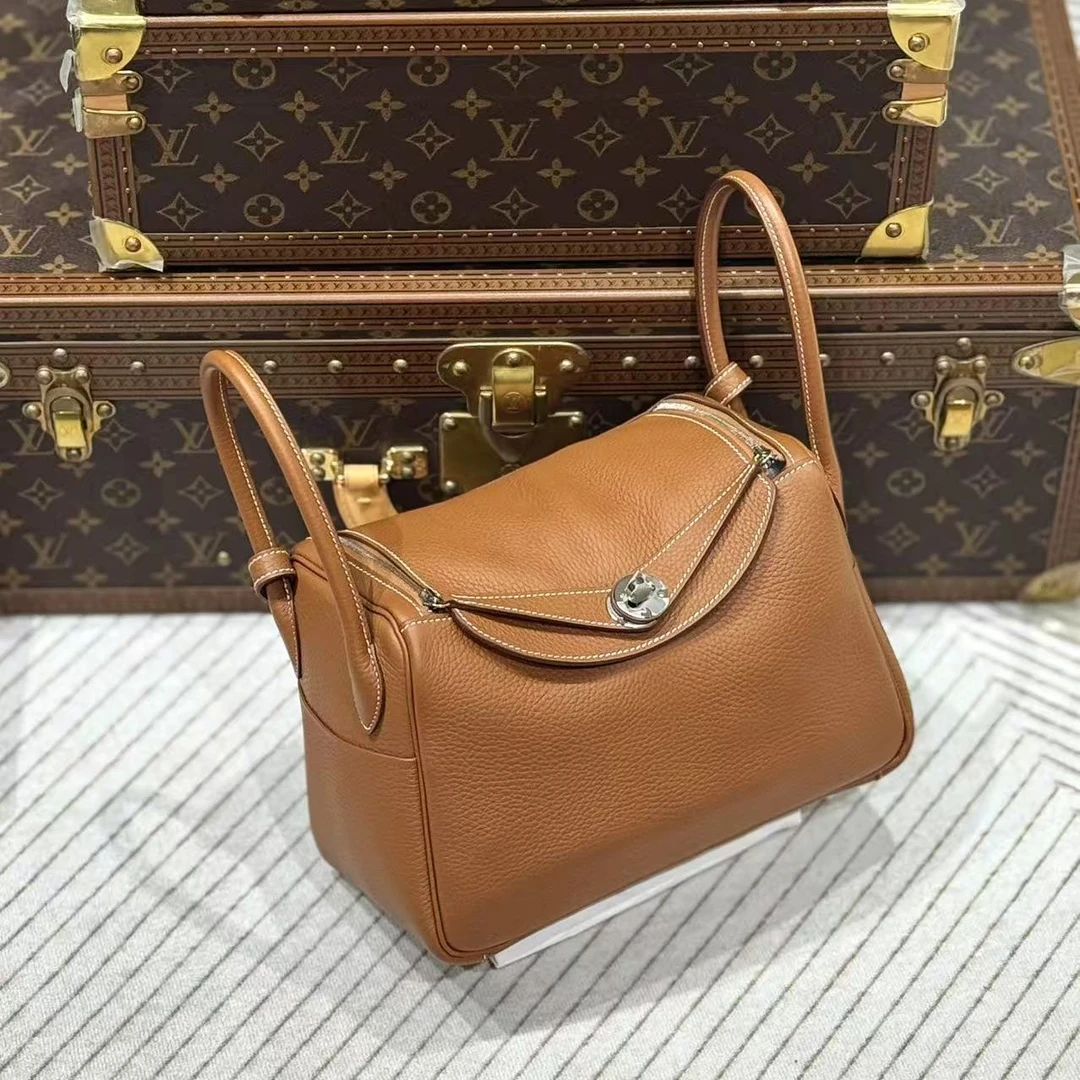 未使用 Hermes/爱马仕 贝贝/b刻/金棕lindy26包