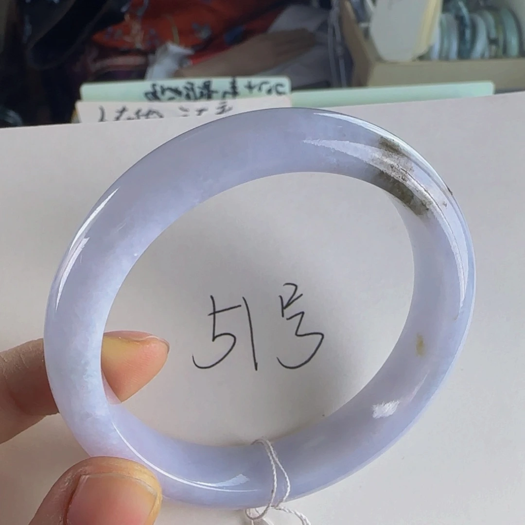 翡翠手镯未镶嵌老坑57.2圈