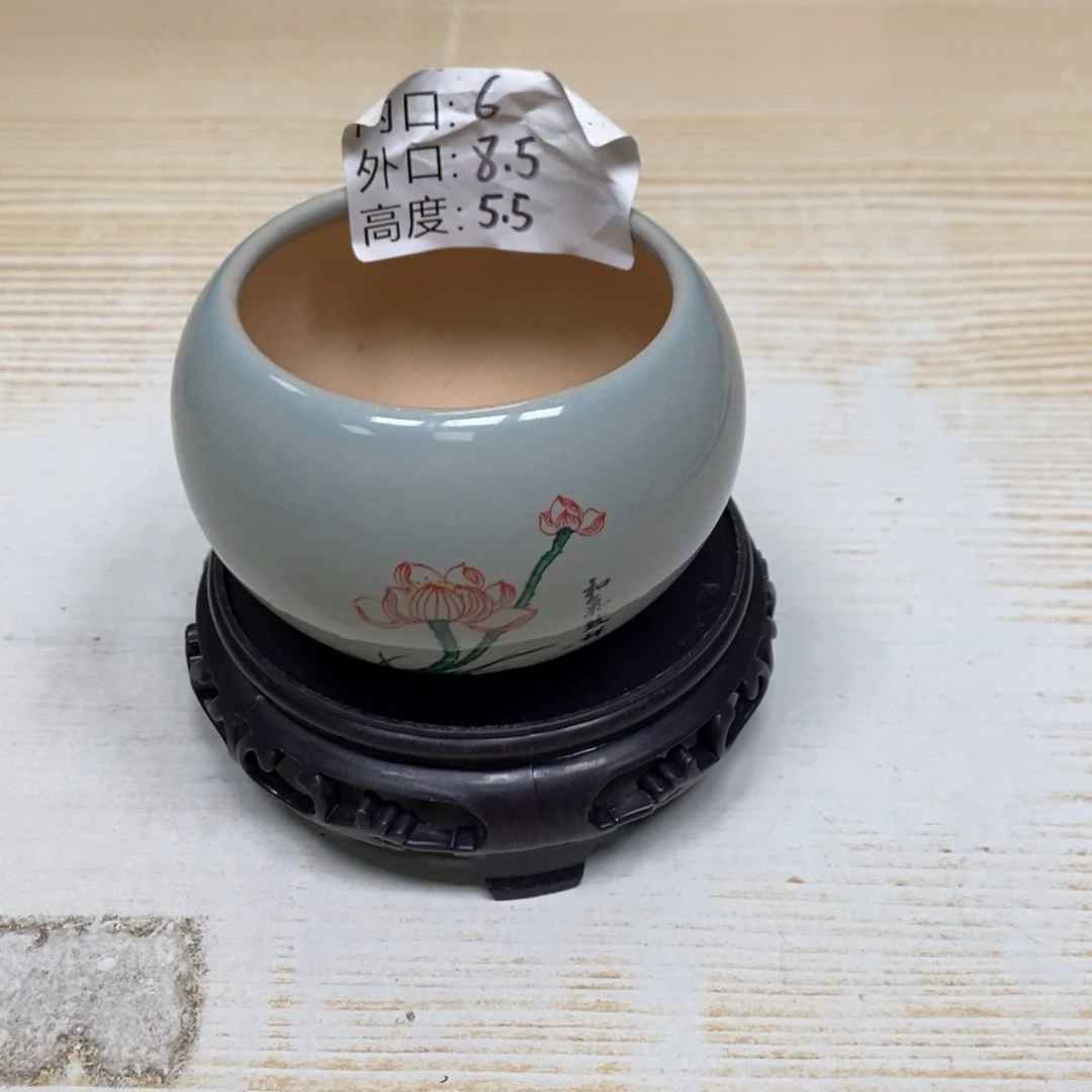 紫砂陶瓷花盆浮力