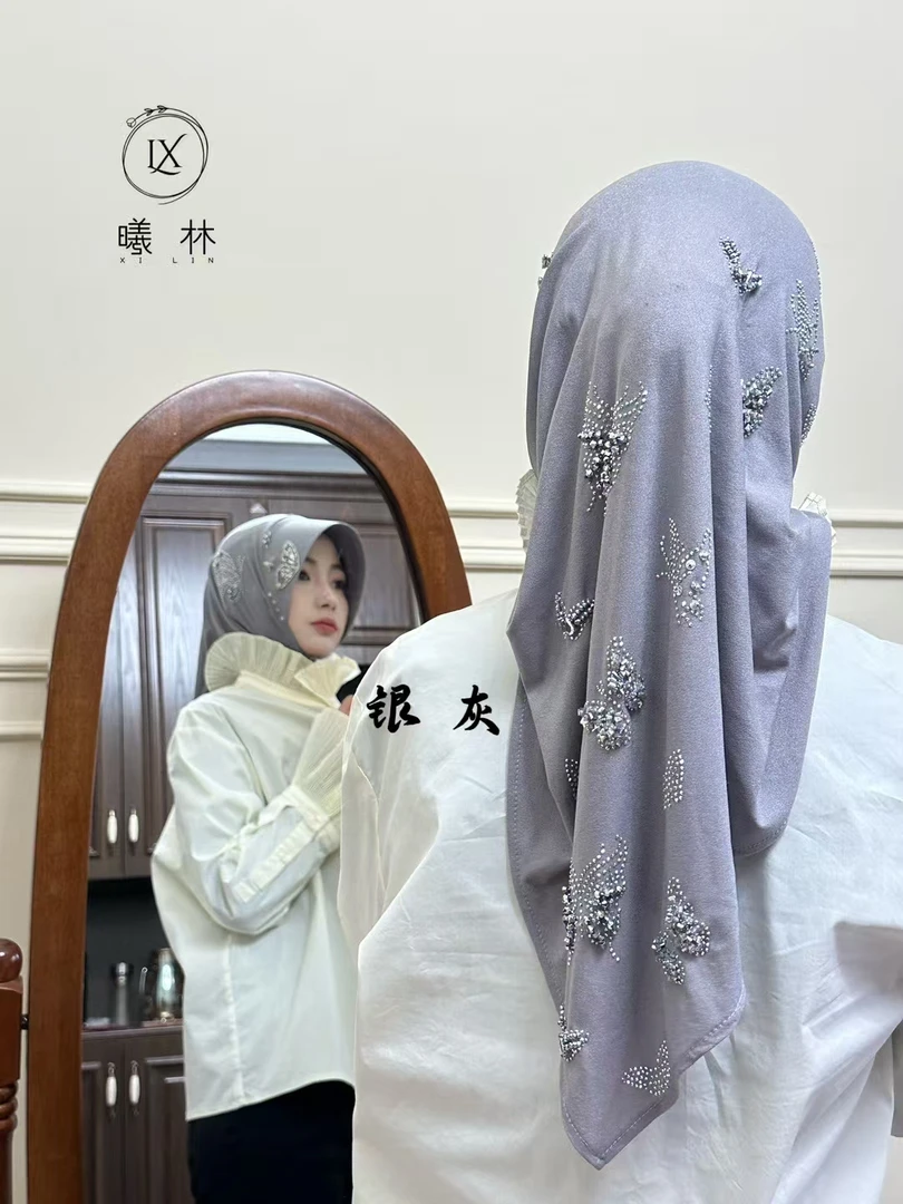 【曦林】头巾绣花新款上新重工款蝶恋