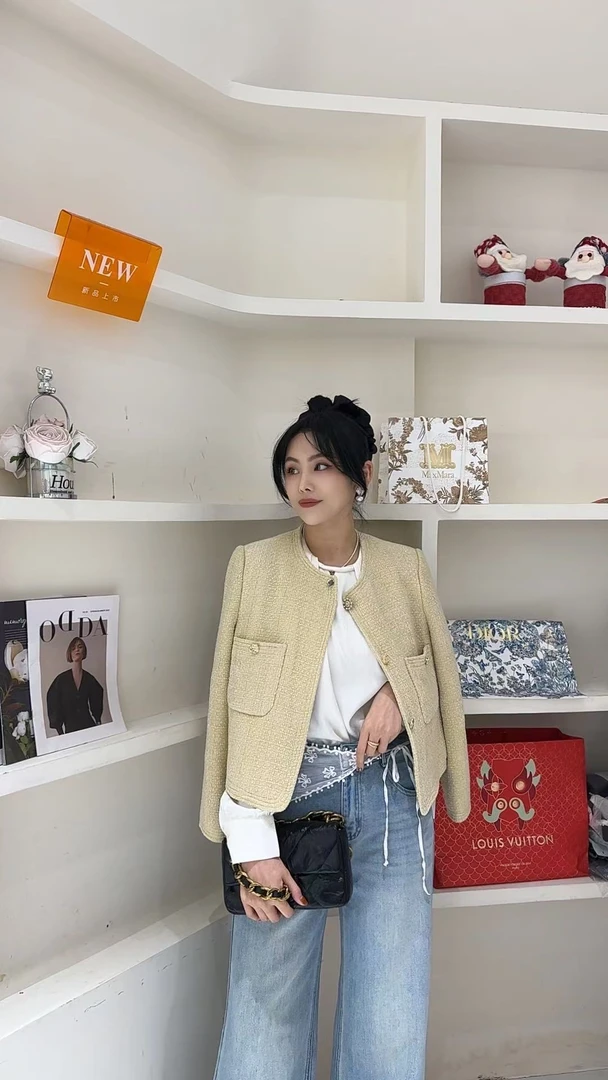 【自由和风】欧货高级感时尚小香风百搭短外套-9572