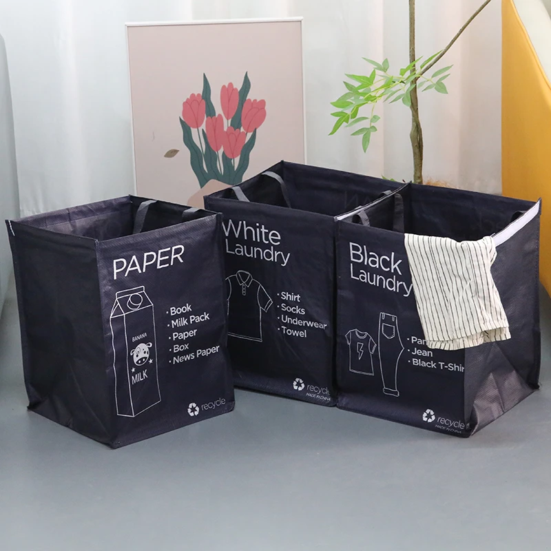 家居车载环保防水防脏手提可折叠脏衣篮玩具杂物分类收纳袋