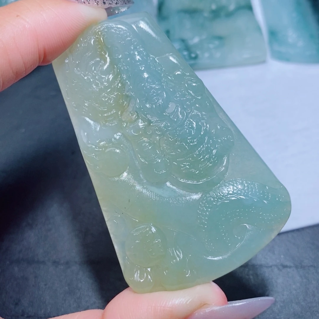 定制翡翠未镶嵌定制毛货翡翠挂件