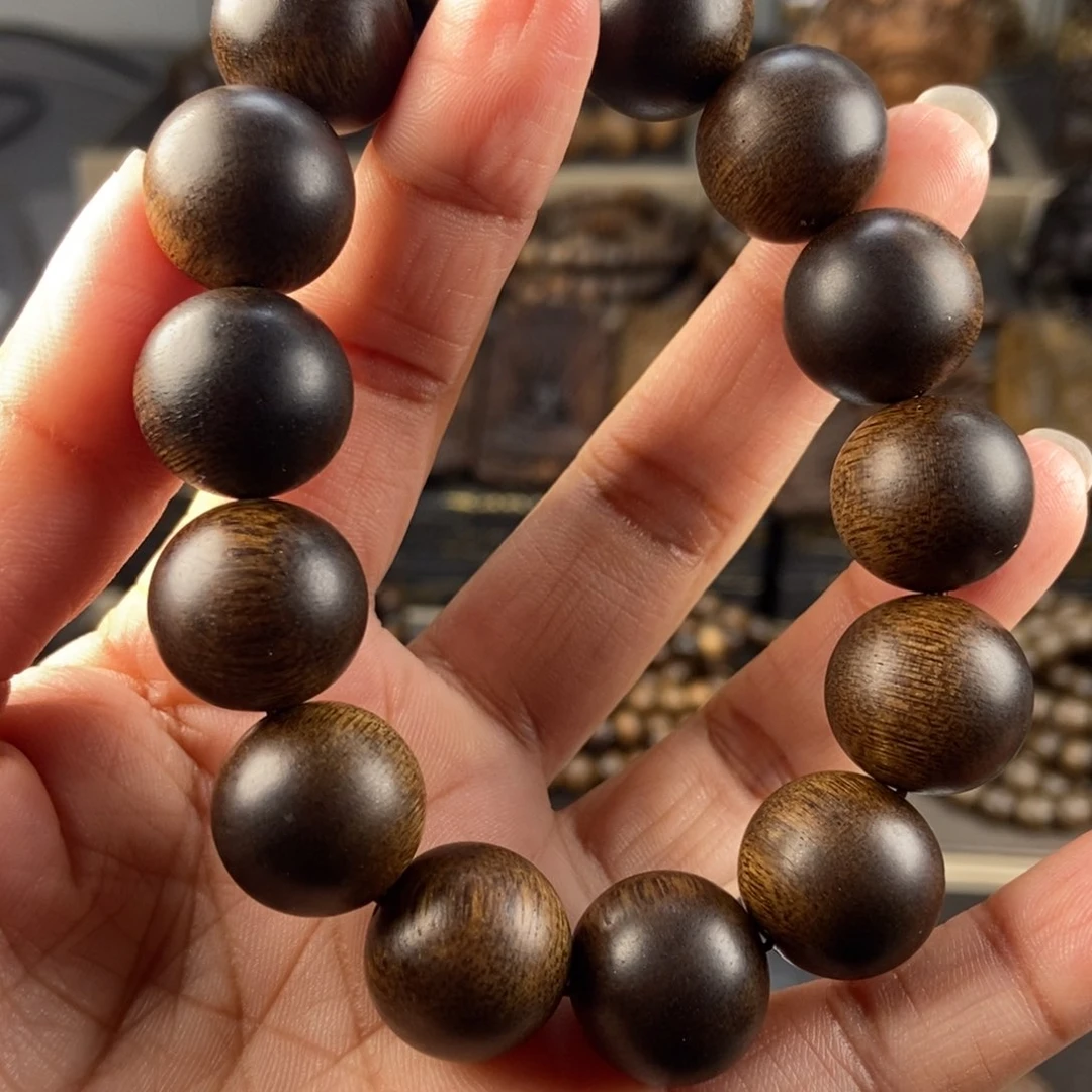 沉香手串0****6越南芽庄白棋楠玉化