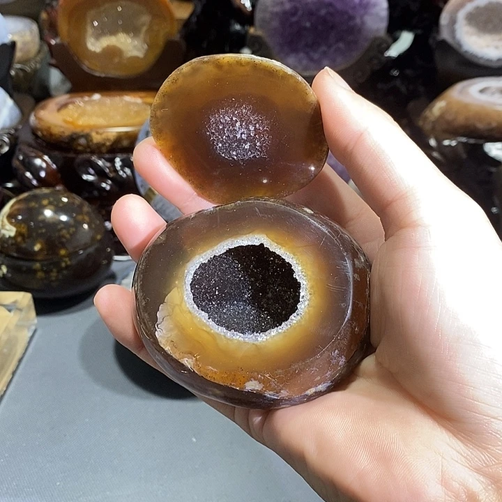 紫晶未镶嵌摆件聚宝盆