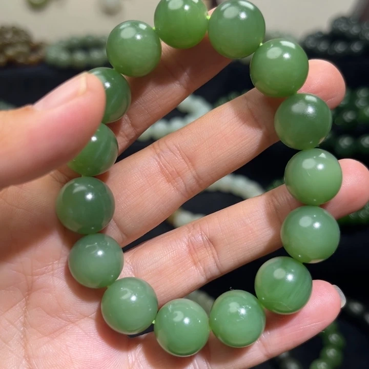 和田玉未镶嵌手链卡14