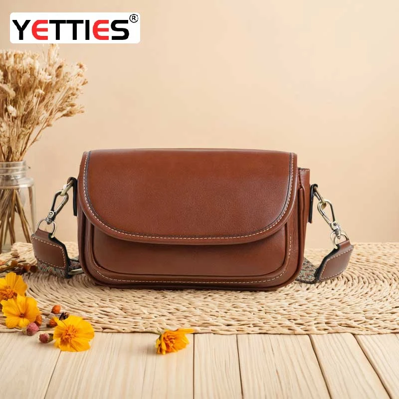 做旧复古风单肩耐刮复古风斜挎包ins斜跨女士小方包真皮邮差包