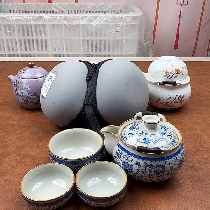 颜瓷茶器闪购链接6118带茶盘