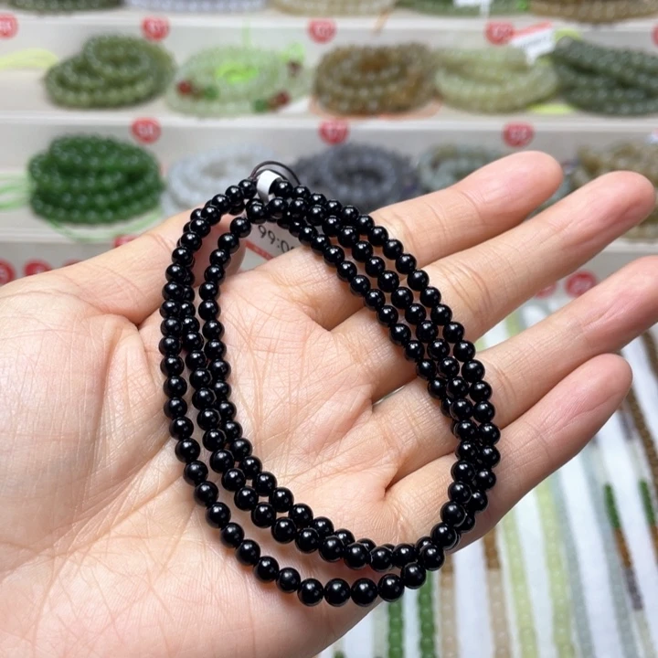 和田玉颈饰未镶嵌4mm