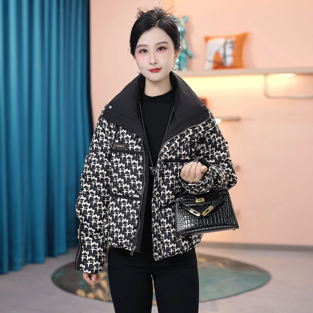 短款洋气百搭秋冬新款时尚洋气宽松保暖加厚显瘦羽绒服【SJYF3713】