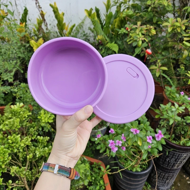 微瑕 700ML硅胶长方形圆形正方形保鲜盒