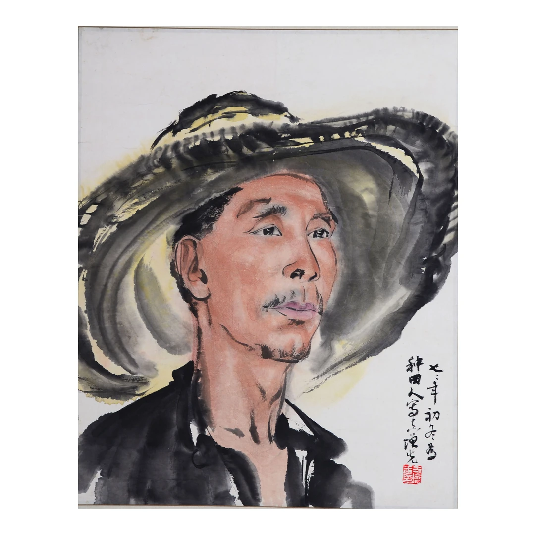 D19 1fzx人物 纸本镜片 42*34cm