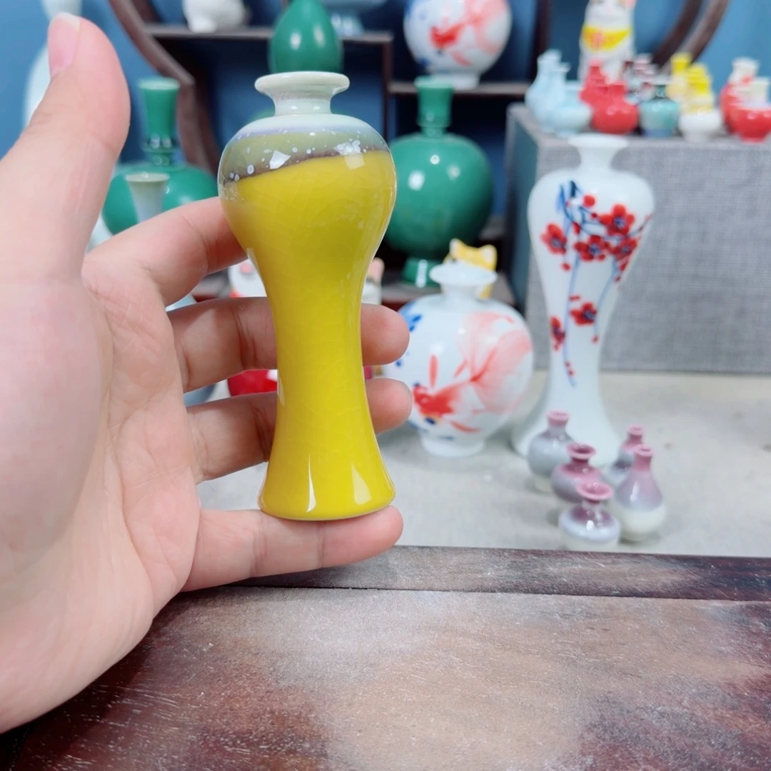 陶瓷手工小花器摆件