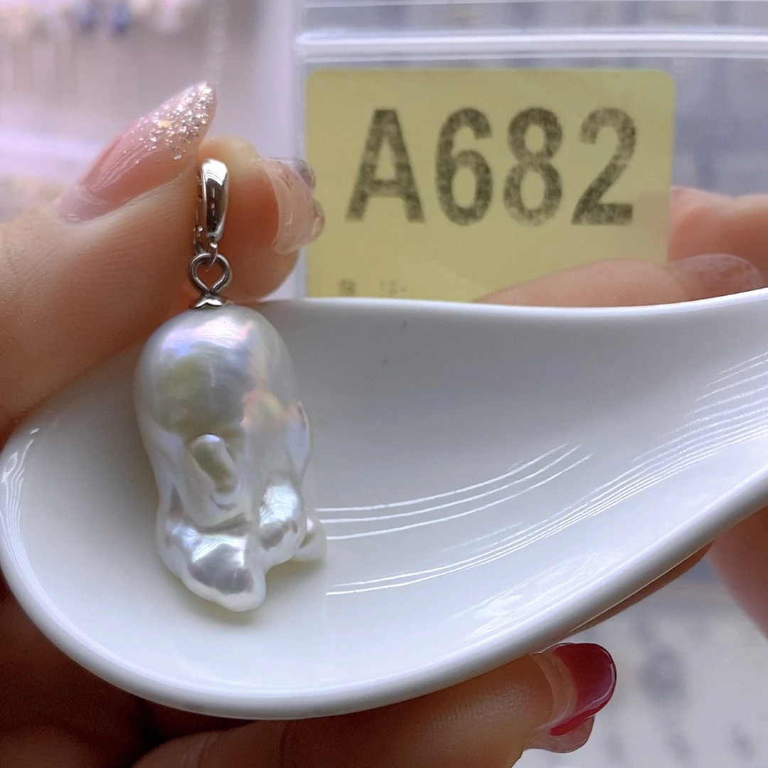淡水珍珠颈饰银S925镶嵌