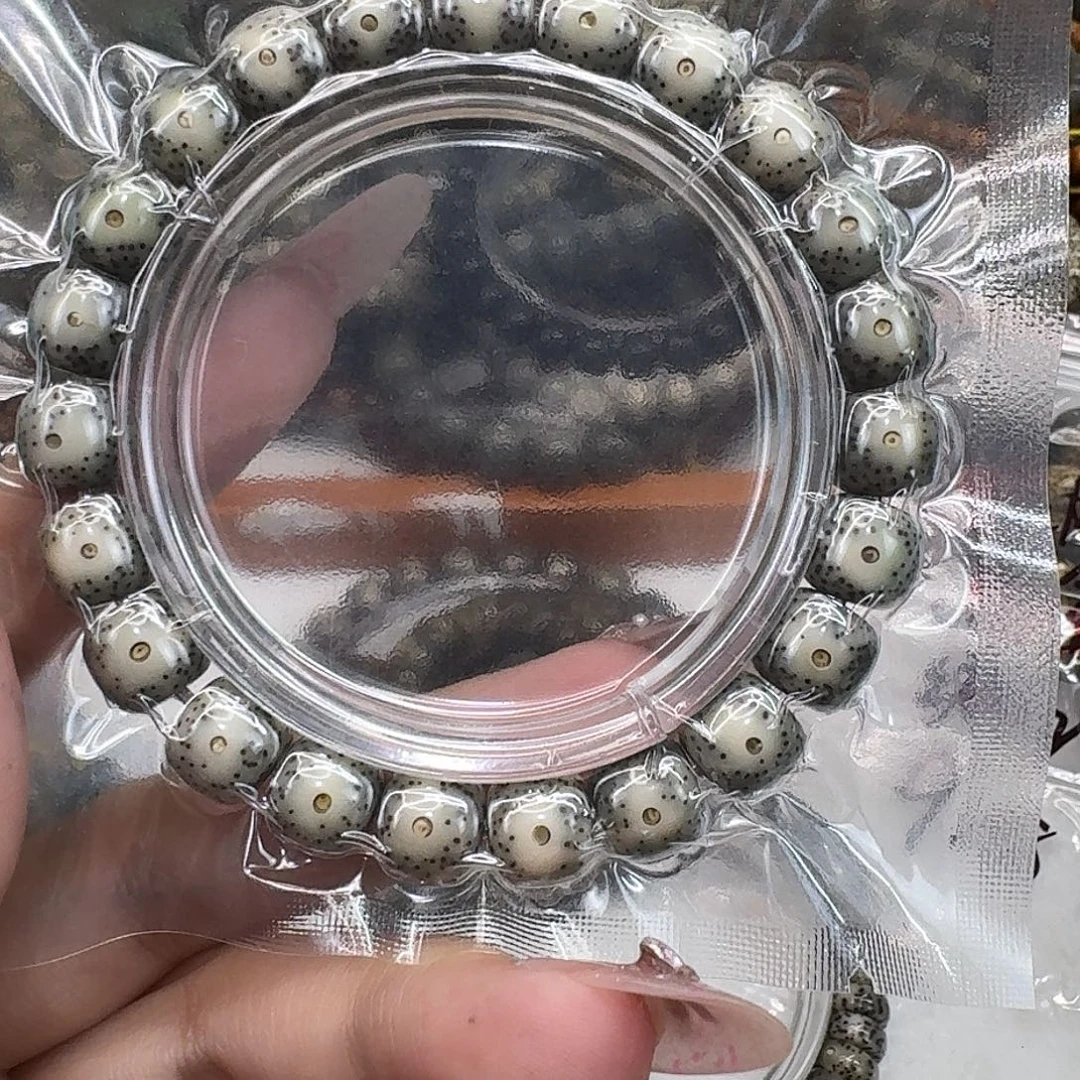 星月菩提手串56尽头卡姿兰大眼睛绿包白同枝10 9