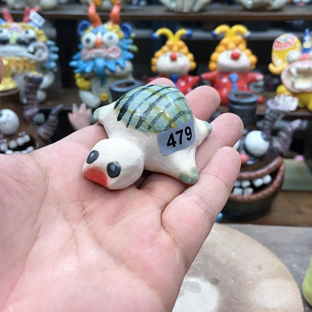 摆件直播间手工陶瓷摆件479