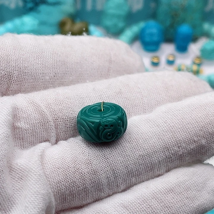 未镶嵌绿松石13.3-7.1m m