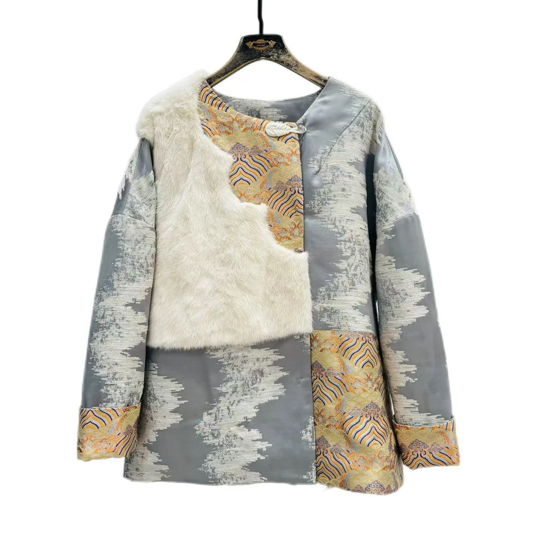 【K姐精选】宋锦鹅绒服 548001